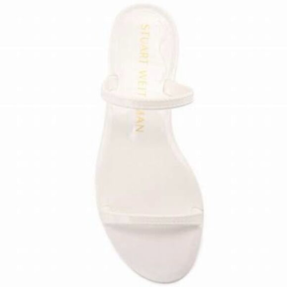 Stuart Weitzman BRAIDA SAWYER JELLY SANDAL White Braided Straps Slide Size 8 - Picture 2 of 15
